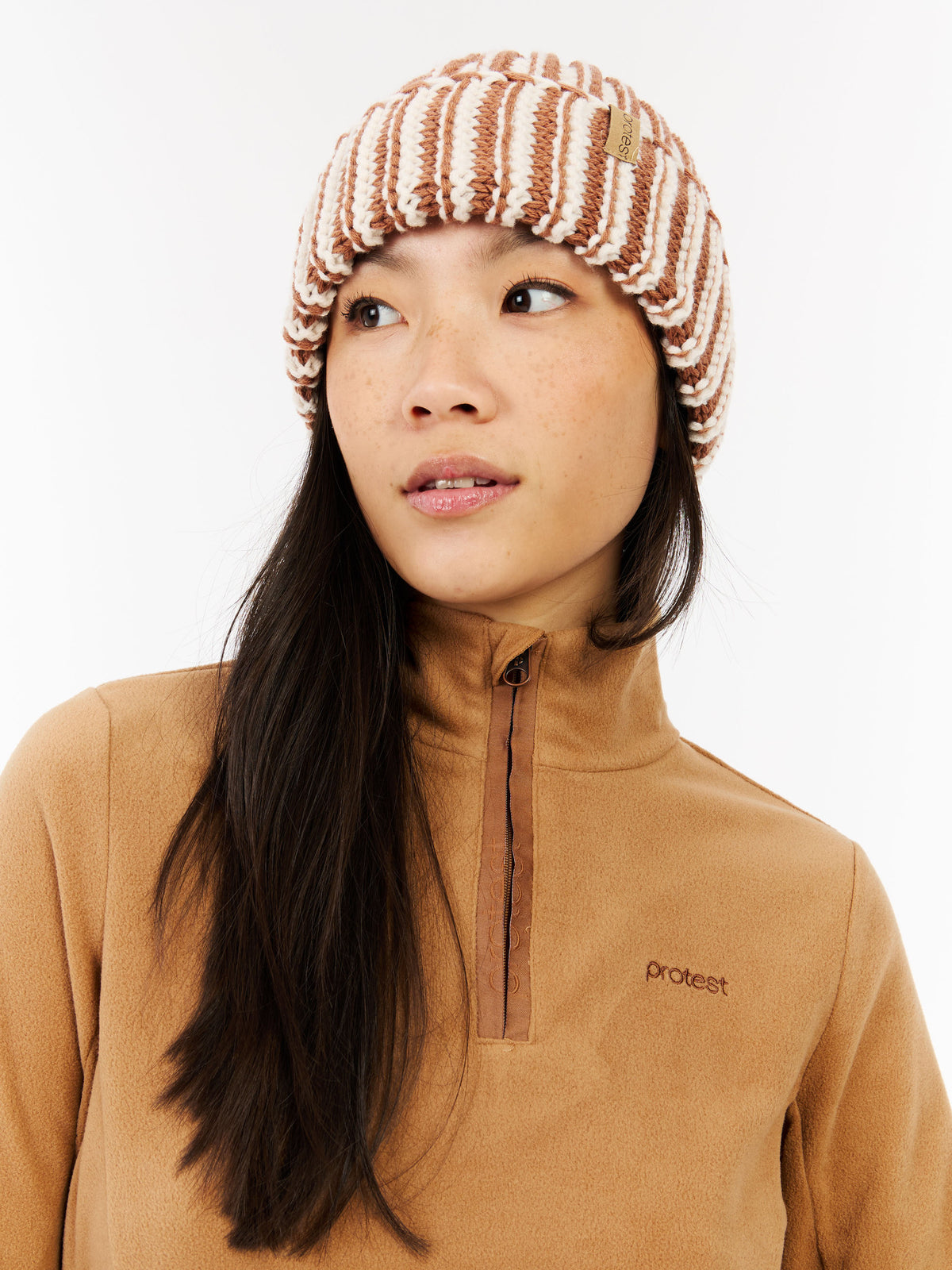 PROTEST PRTRemutez Midlayers 1/4 Zip | Teddy Brown