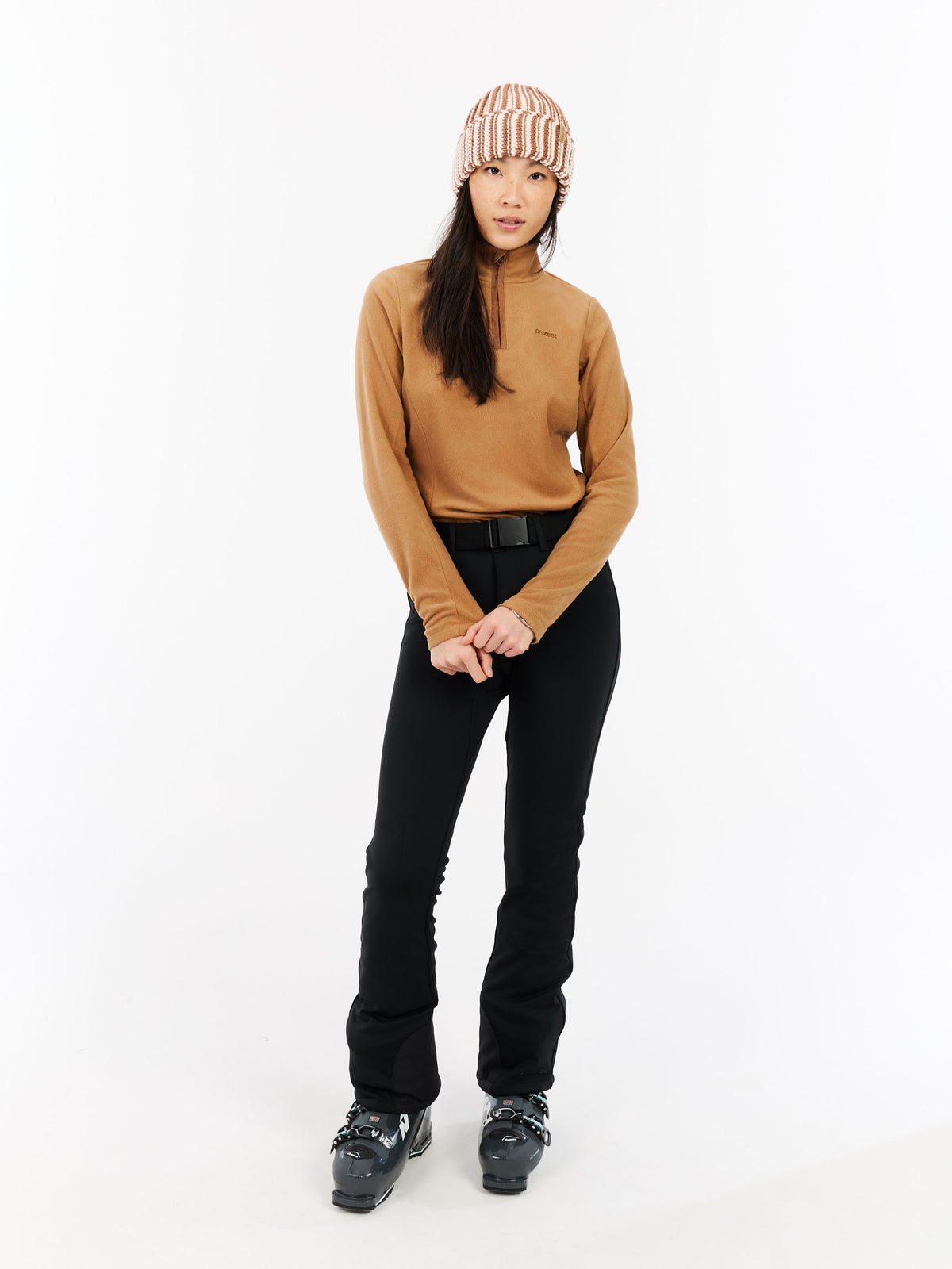 PROTEST PRTRemutez Midlayers 1/4 Zip | Teddy Brown