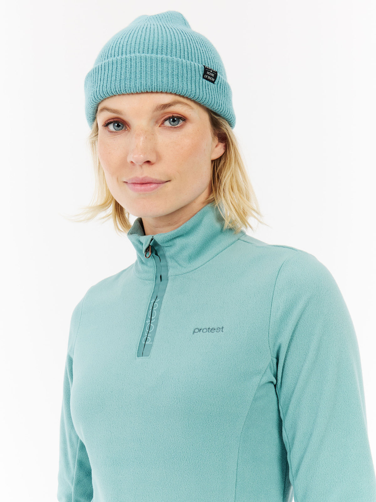 PROTEST PRTRemutez 1/4 Zip Active Top | Glacial Blue