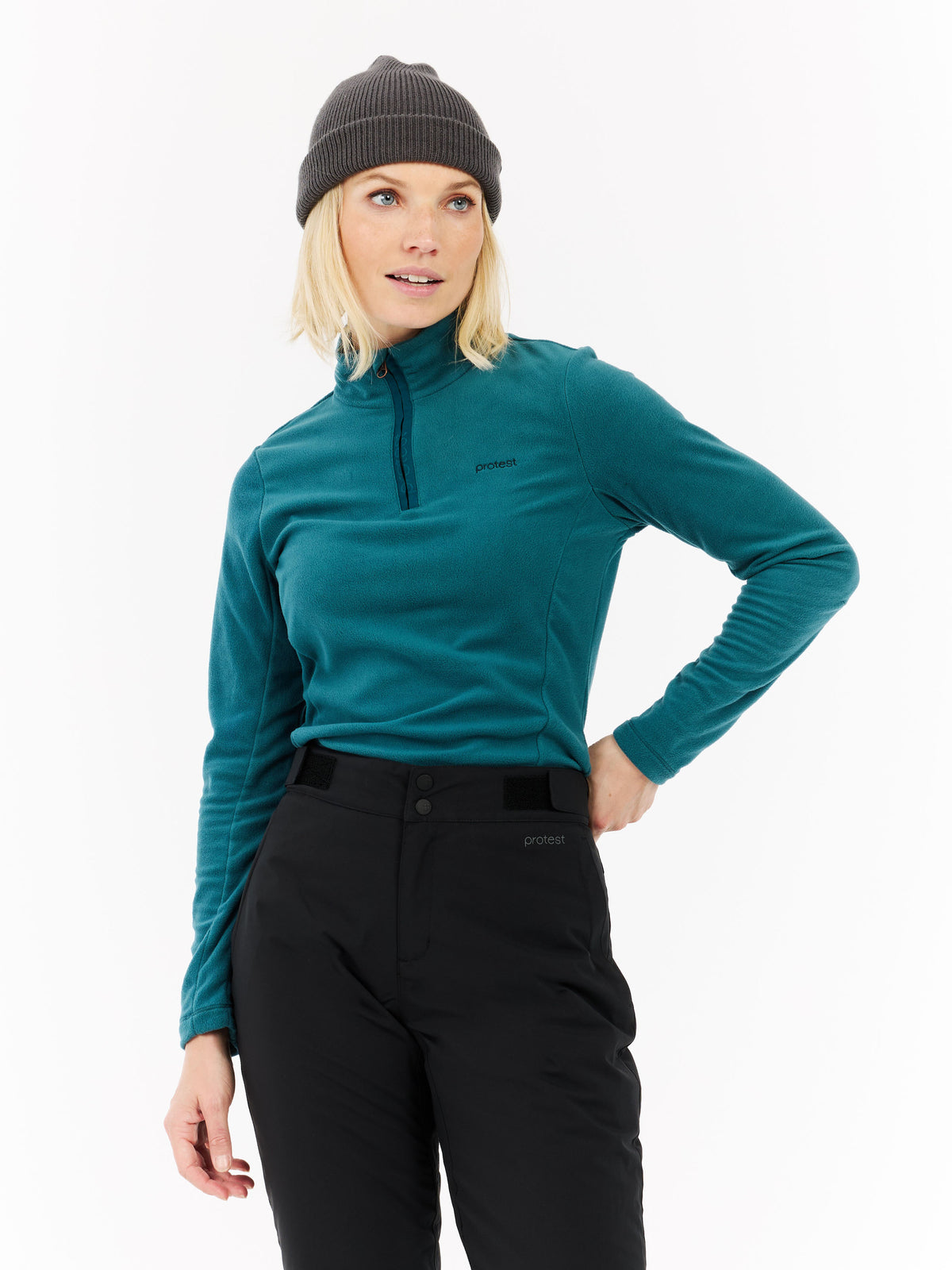 PROTEST PRTRemutez Midlayers 1/4 Zip | Rainstorm Blue