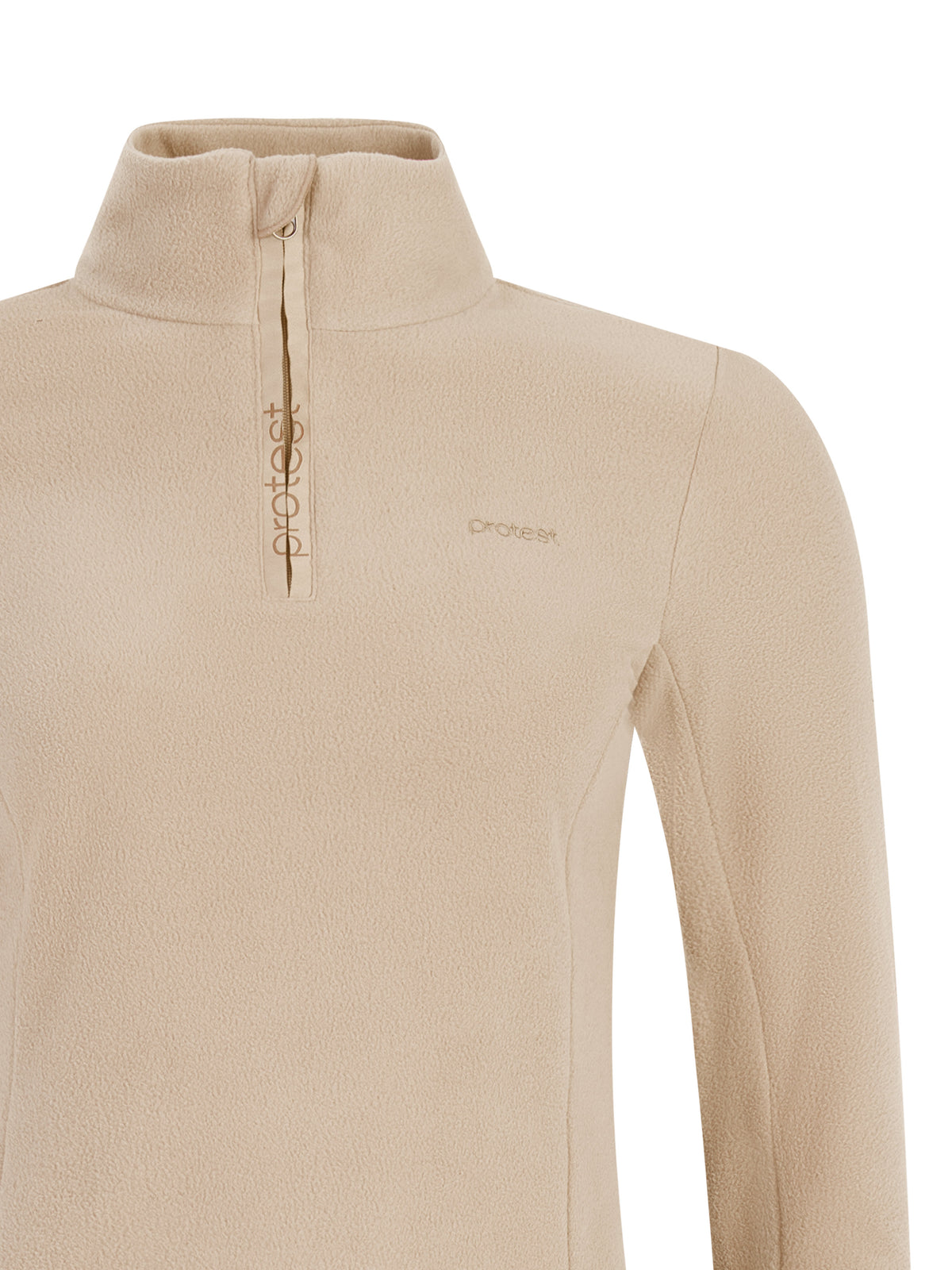 PROTEST PRTRemutez 1/4 Zip Active Top | BambooBeige