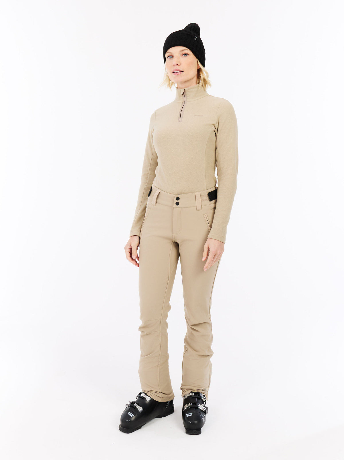 PROTEST PRTRemutez Midlayers 1/4 Zip | BambooBeige