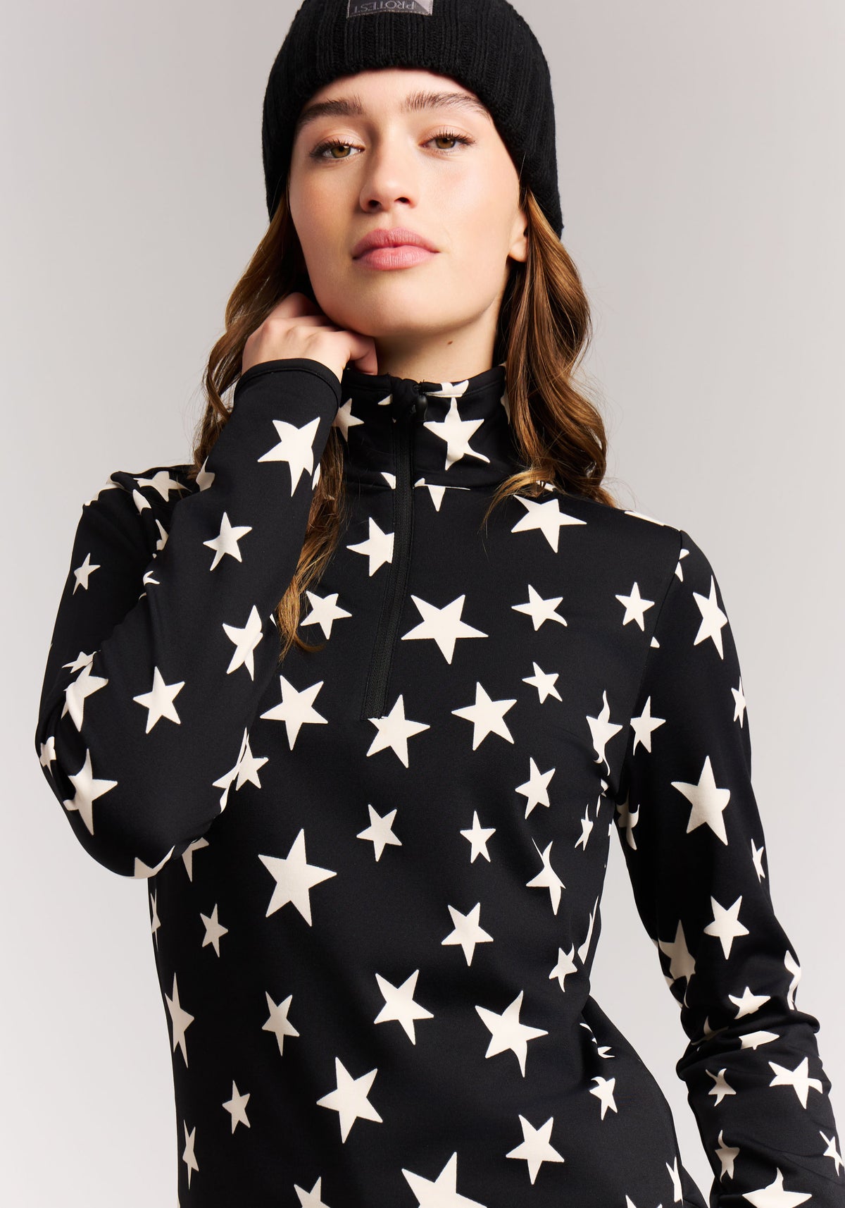 PROTEST PRTSwana Midlayers 1/4 Zip | True Black