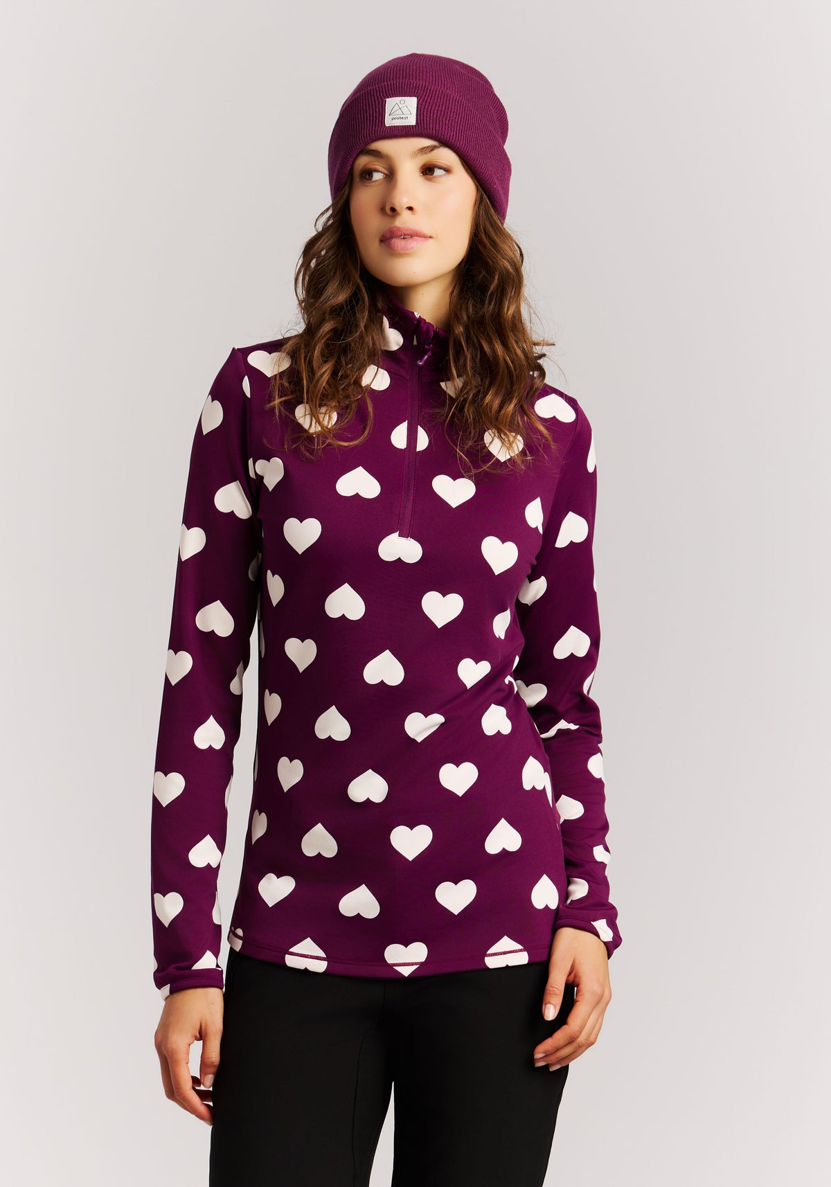 PROTEST PRTSwana Midlayers 1/4 Zip | Current purple