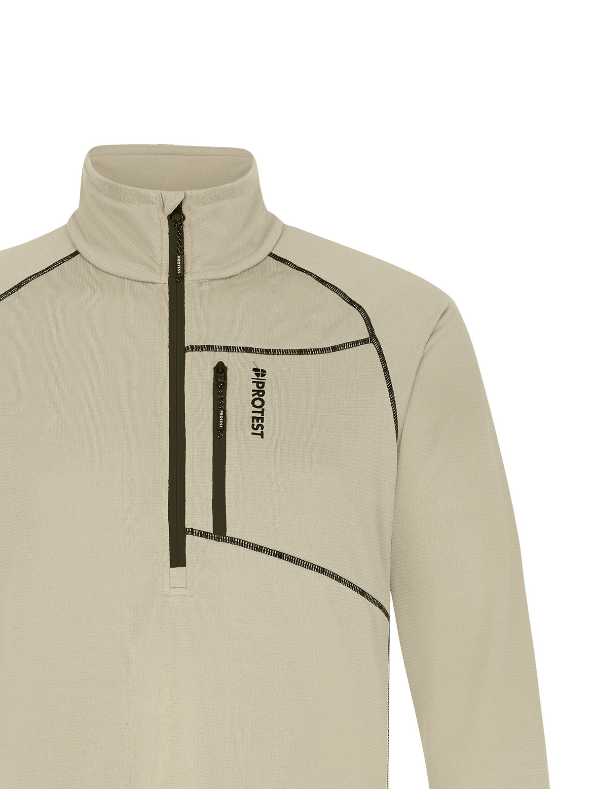 PROTEST PRTRekody Midlayers 1/4 Zip | BambooBeige