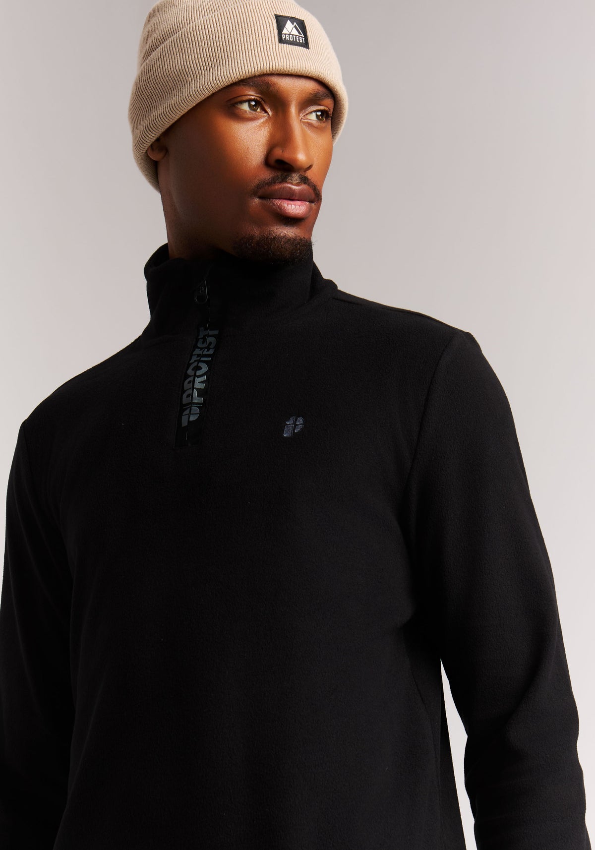 PROTEST PRTReperfecto Midlayers 1/4 Zip | True Black