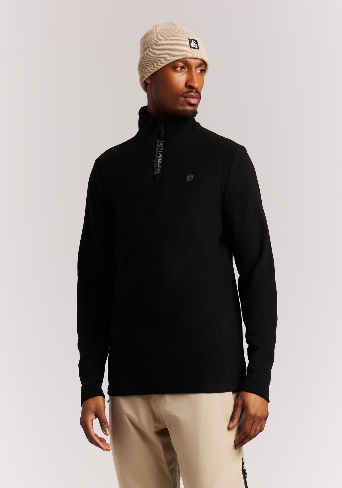 PROTEST PRTReperfecto Midlayers 1/4 Zip | True Black
