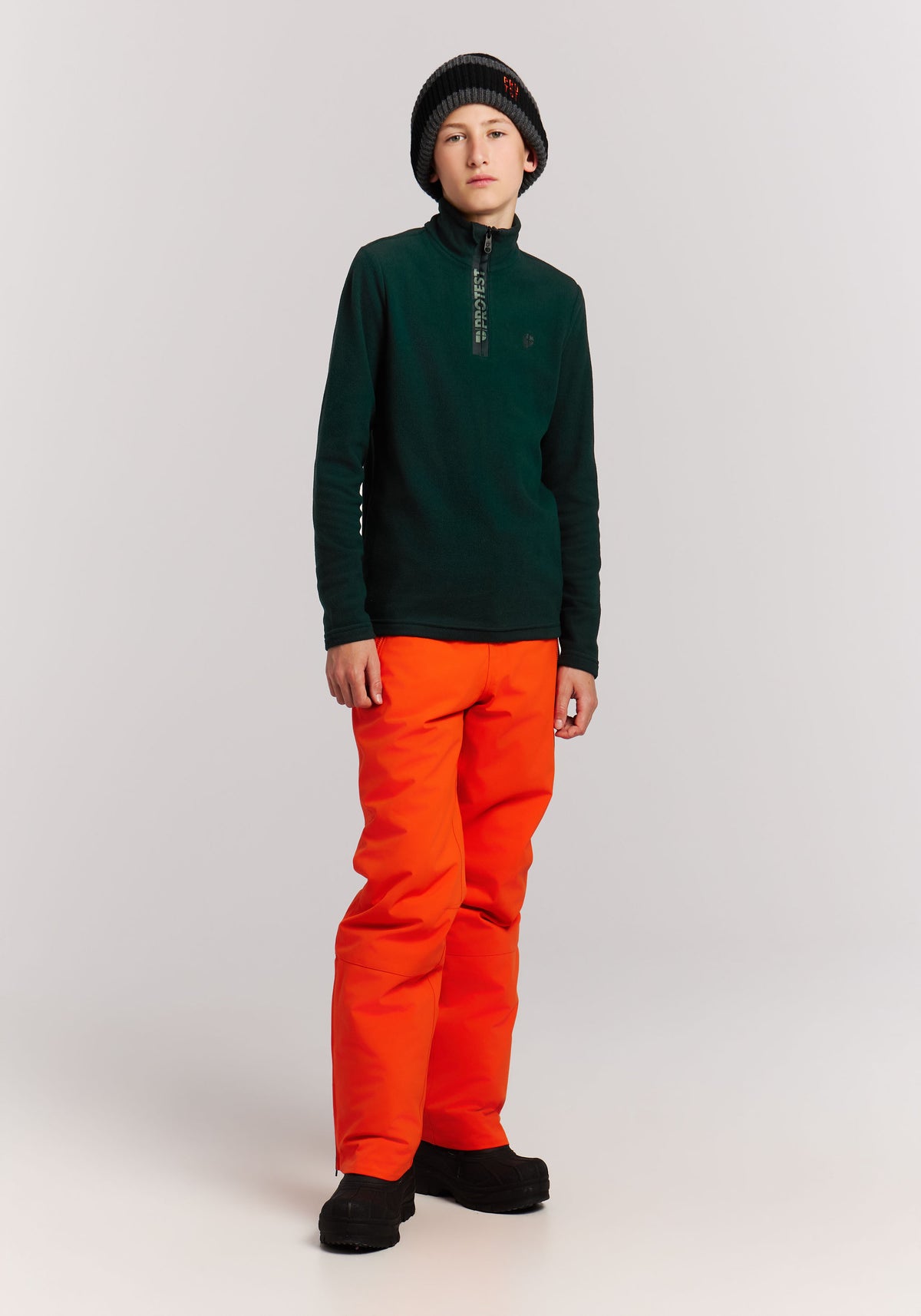 PROTEST Reperfecty JR Midlayers 1/4 Zip | Kombu green