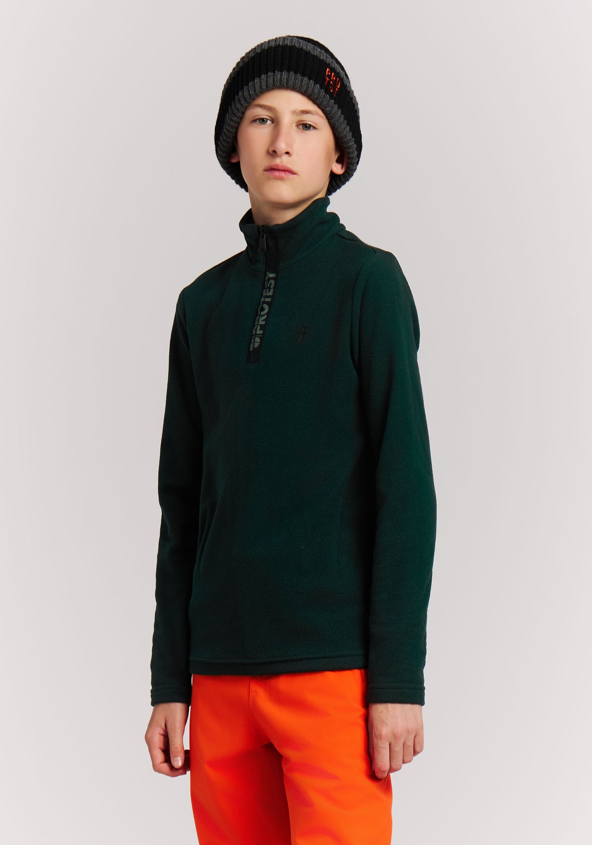 PROTEST Reperfecty JR Midlayers 1/4 Zip | Kombu green