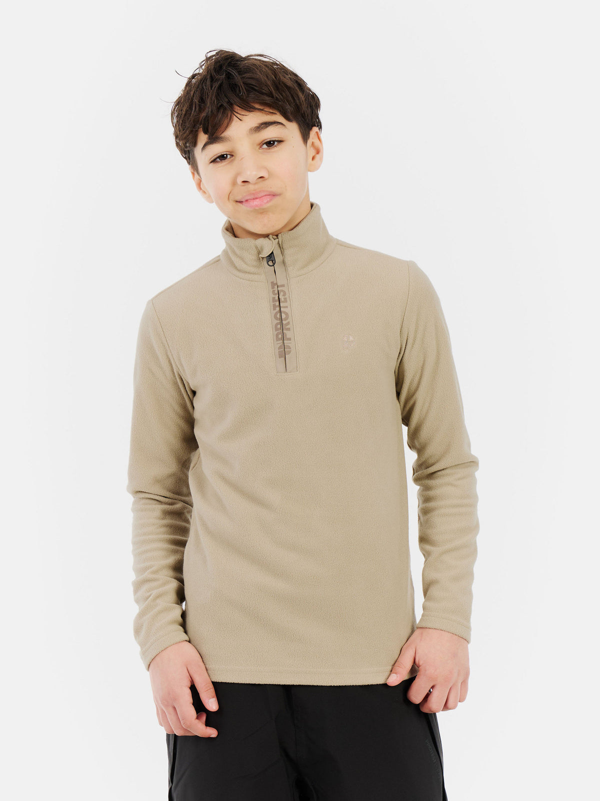 PROTEST Reperfecty JR Midlayers 1/4 Zip | BambooBeige