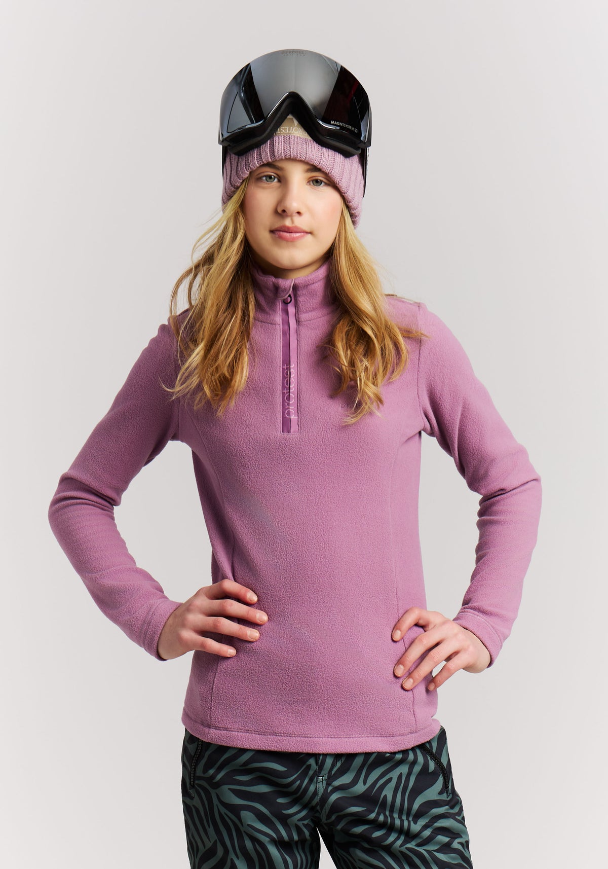 PROTEST Remutey JR Midlayers 1/4 Zip | Valerianlilac