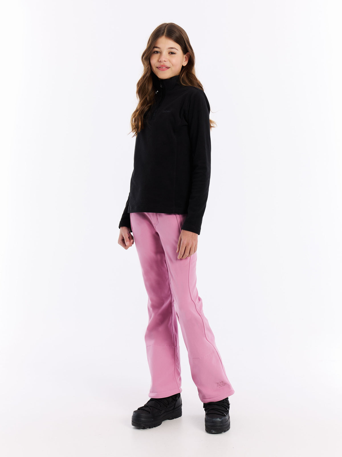 PROTEST Remutey JR 1/4 Zip Active Top | True Black