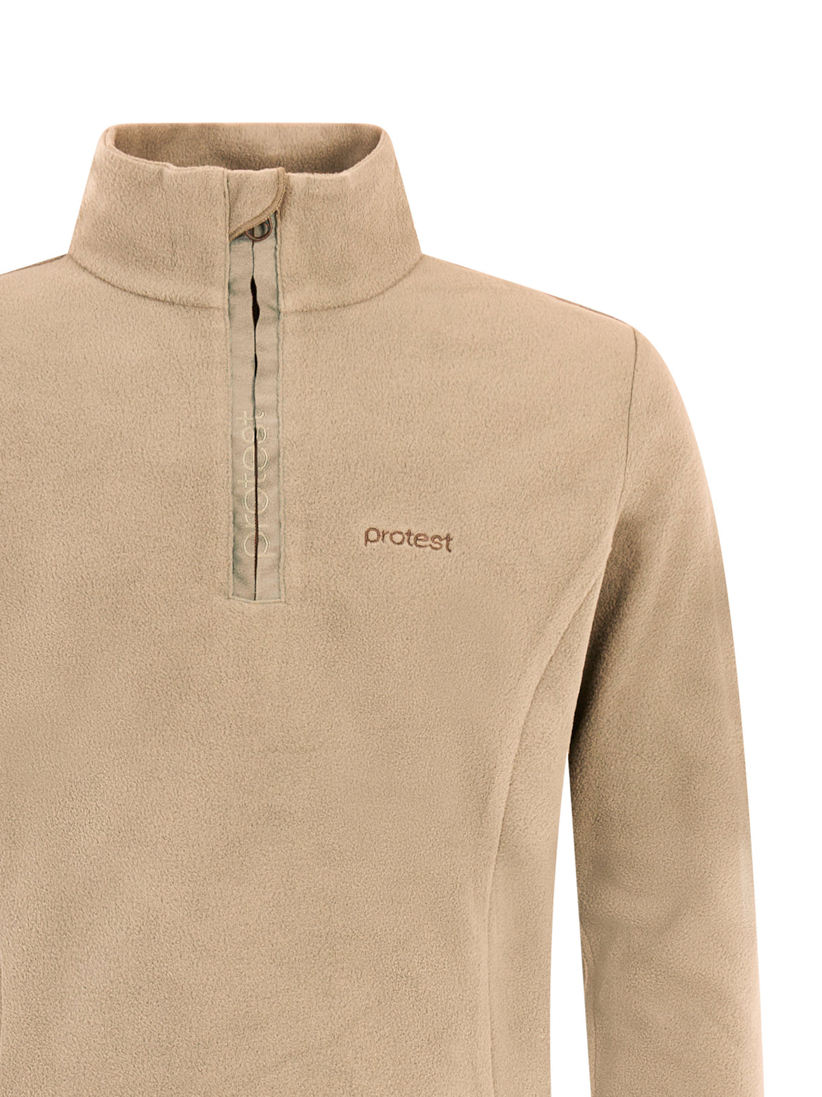 PROTEST Remutey JR Midlayers 1/4 Zip | BambooBeige