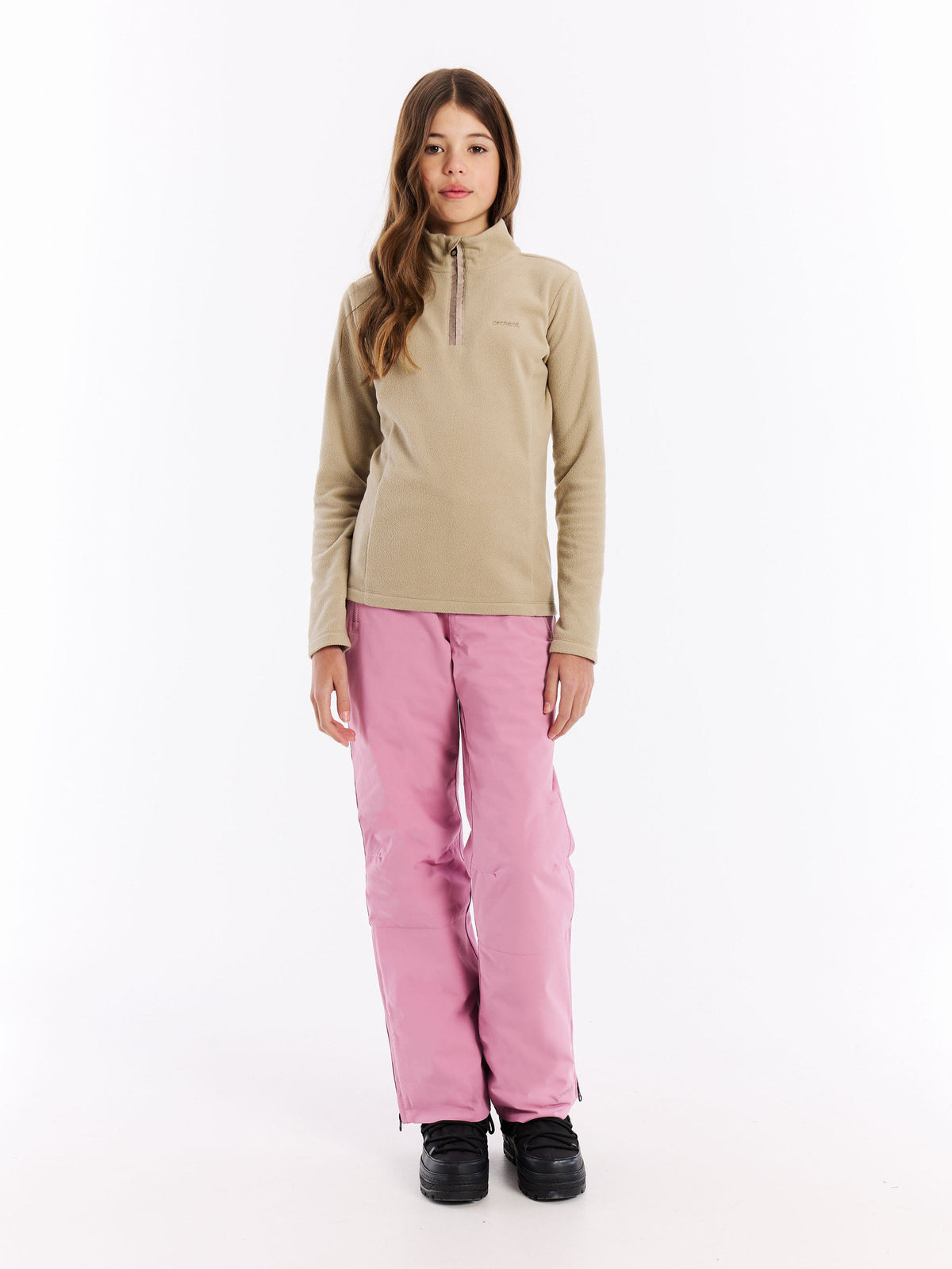 PROTEST Remutey JR Midlayers 1/4 Zip | BambooBeige