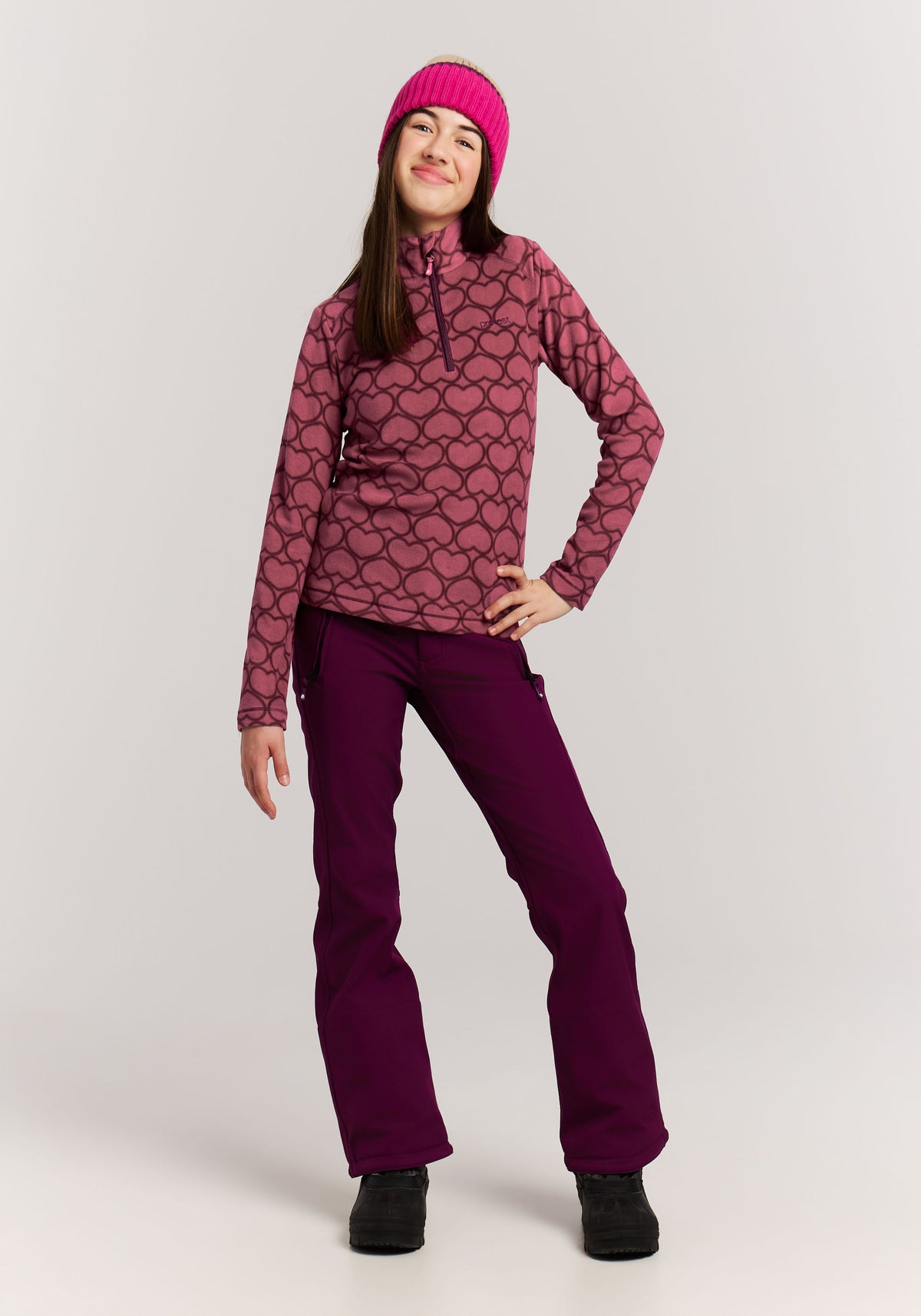 PROTEST PRTRemissy JR Midlayers 1/4 Zip | Rebelpurple