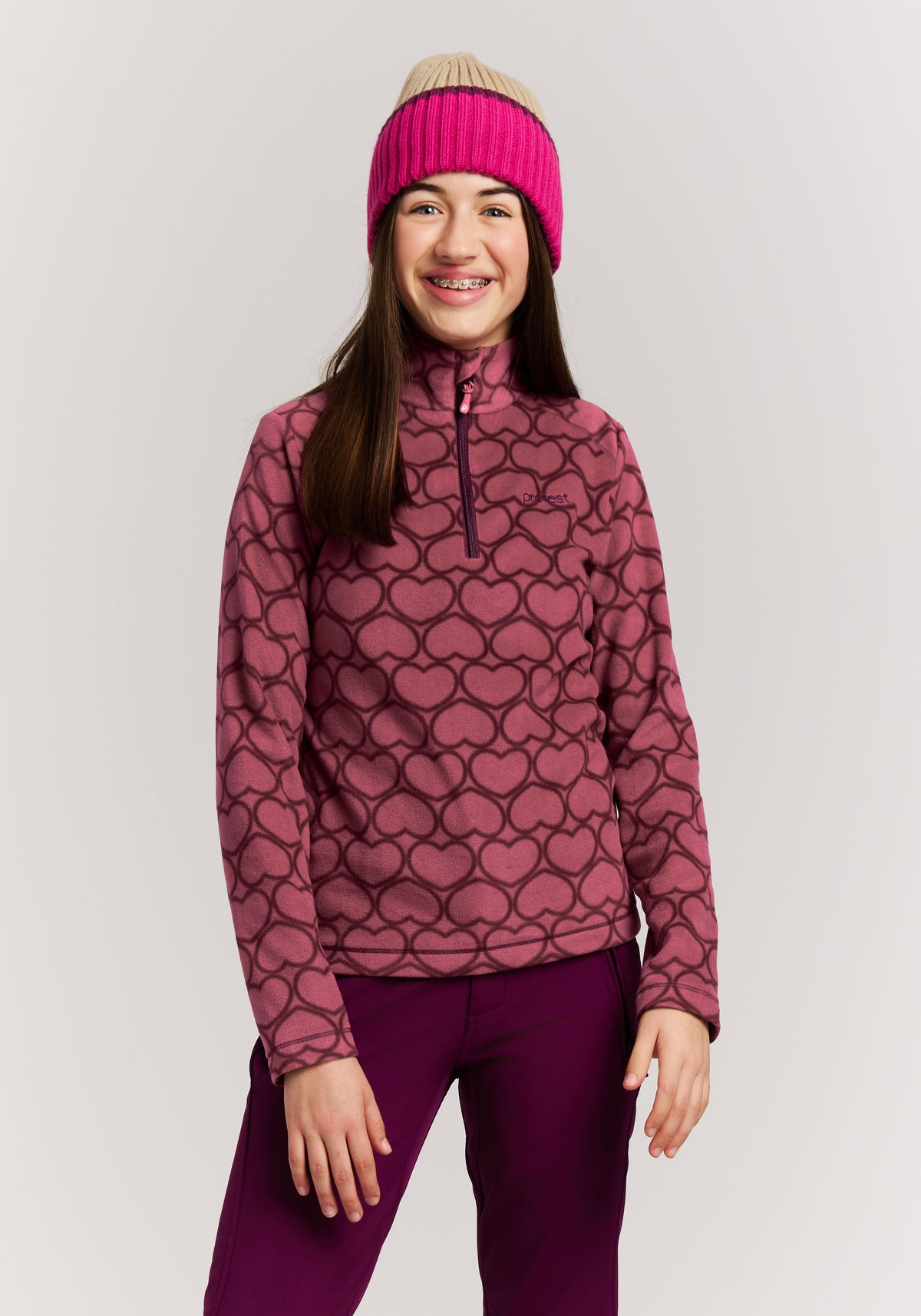 PROTEST PRTRemissy JR Midlayers 1/4 Zip | Rebelpurple