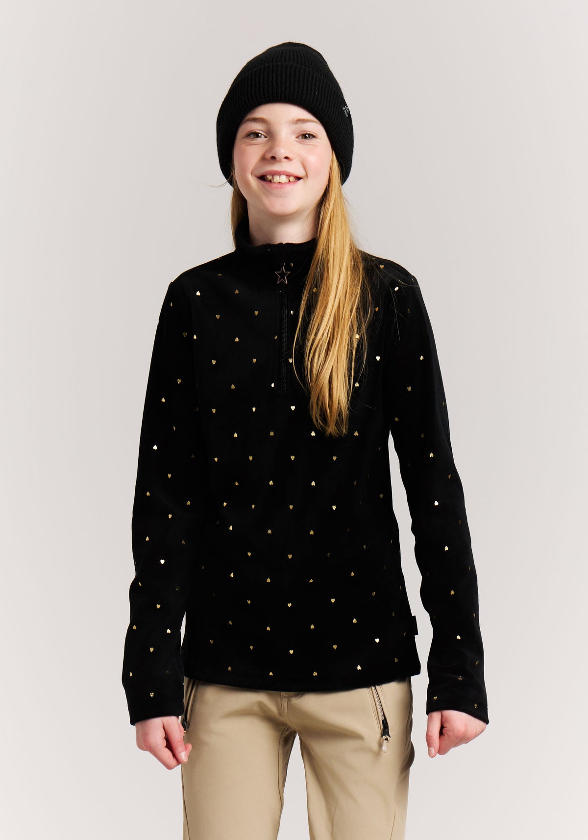 PROTEST PRTMarta JR Midlayers 1/4 Zip | True Black