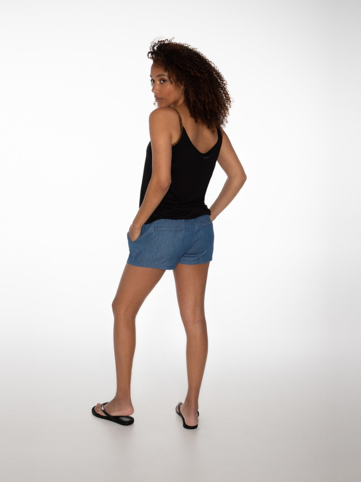 PROTEST REFLECT 21 spaghetti top | True Black