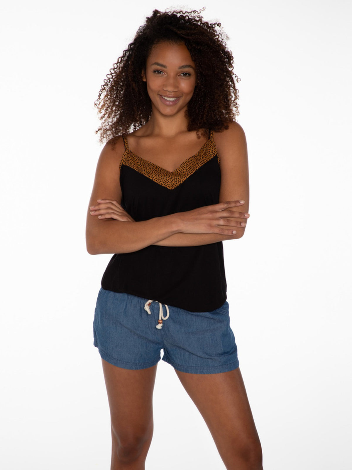 PROTEST REFLECT 21 spaghetti top | True Black