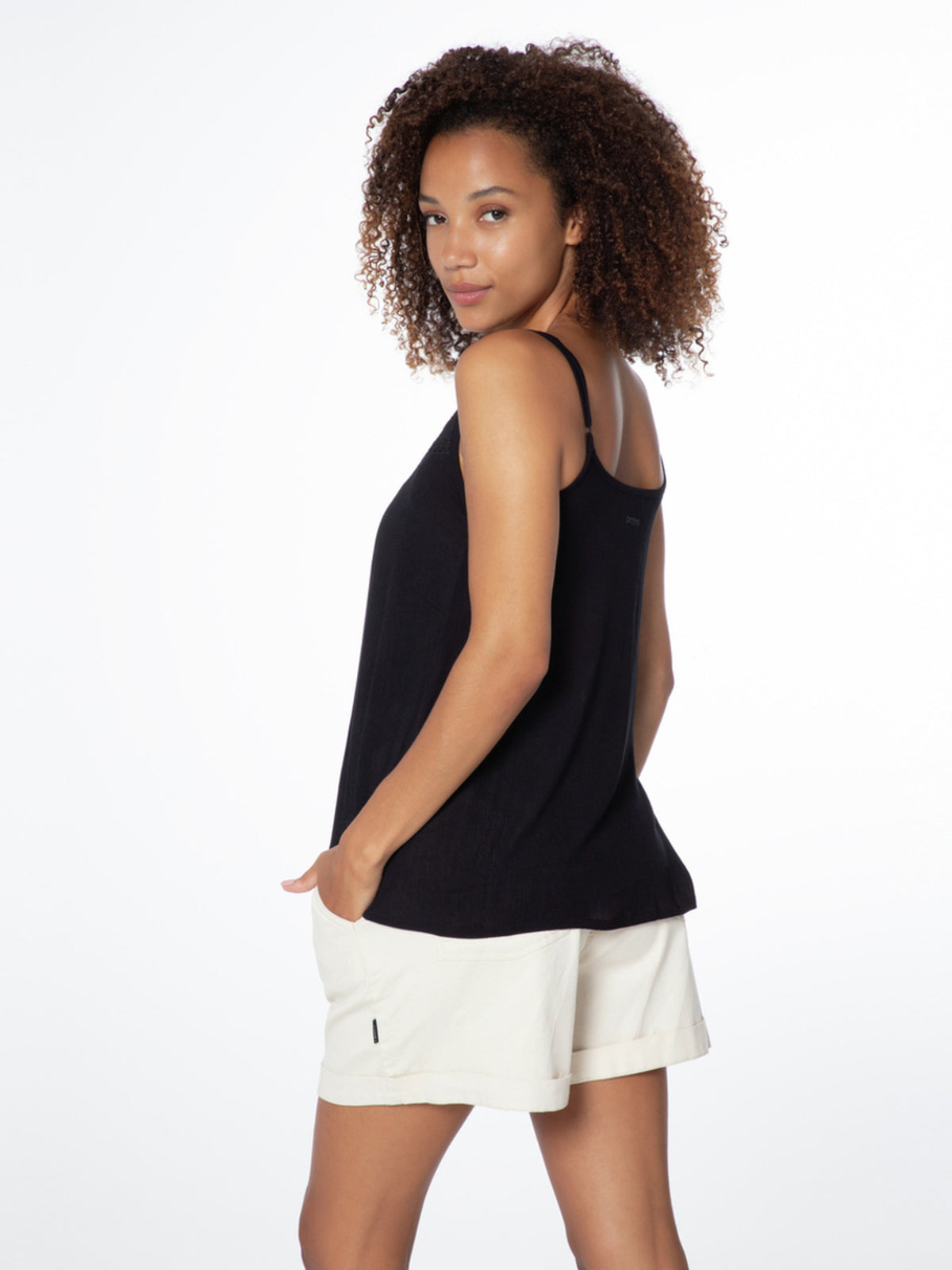 PROTEST PRTHAYLI spaghetti top | True Black