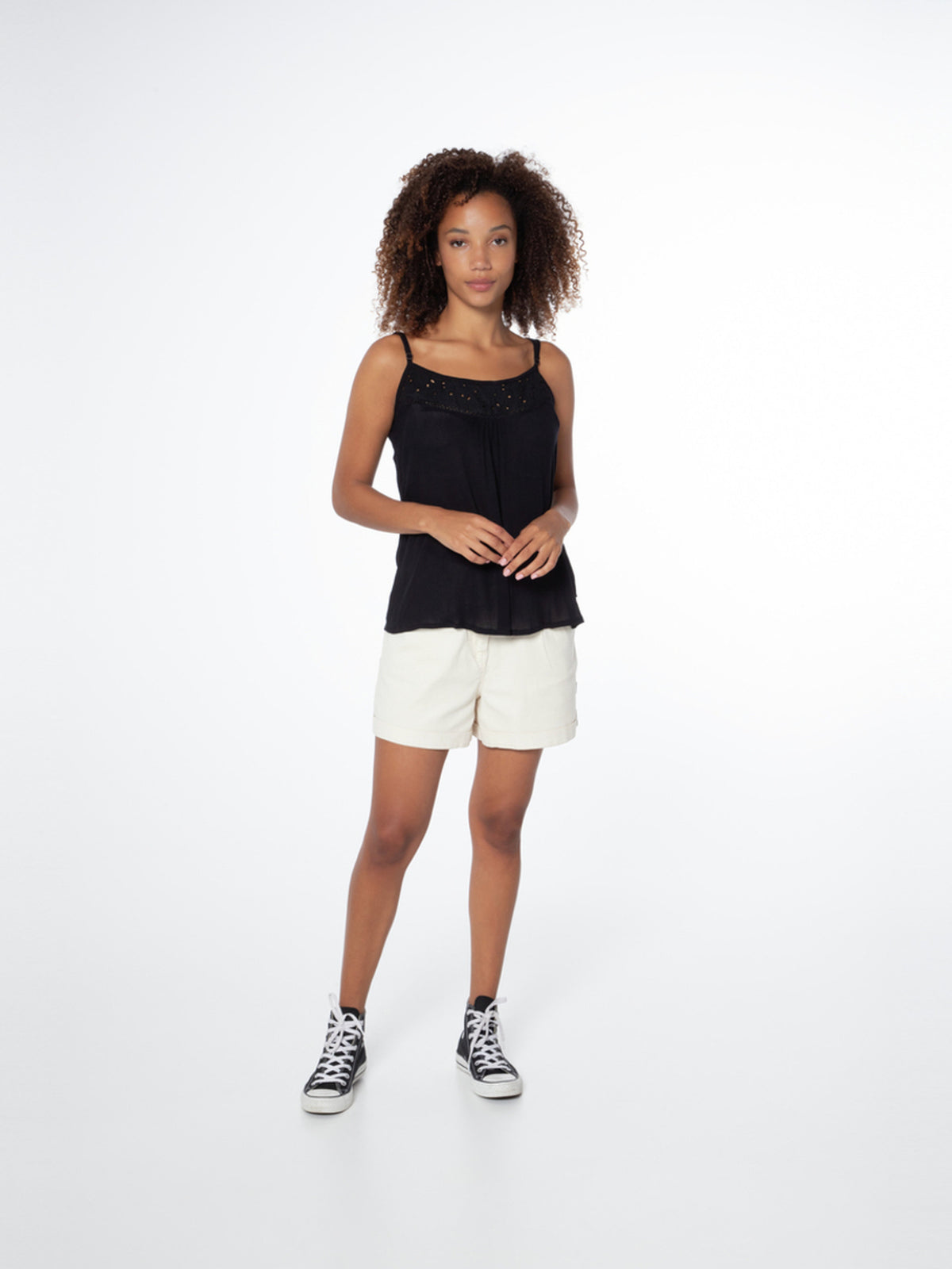 PROTEST PRTHAYLI spaghetti top | True Black