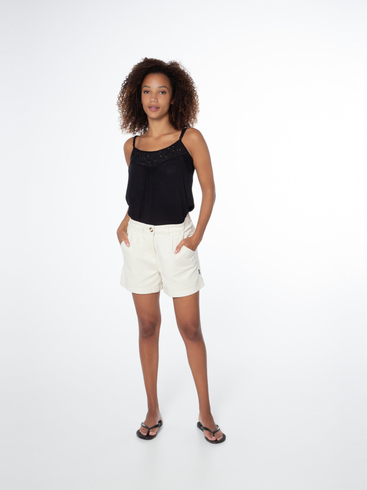 PROTEST PRTHAYLI spaghetti top | True Black