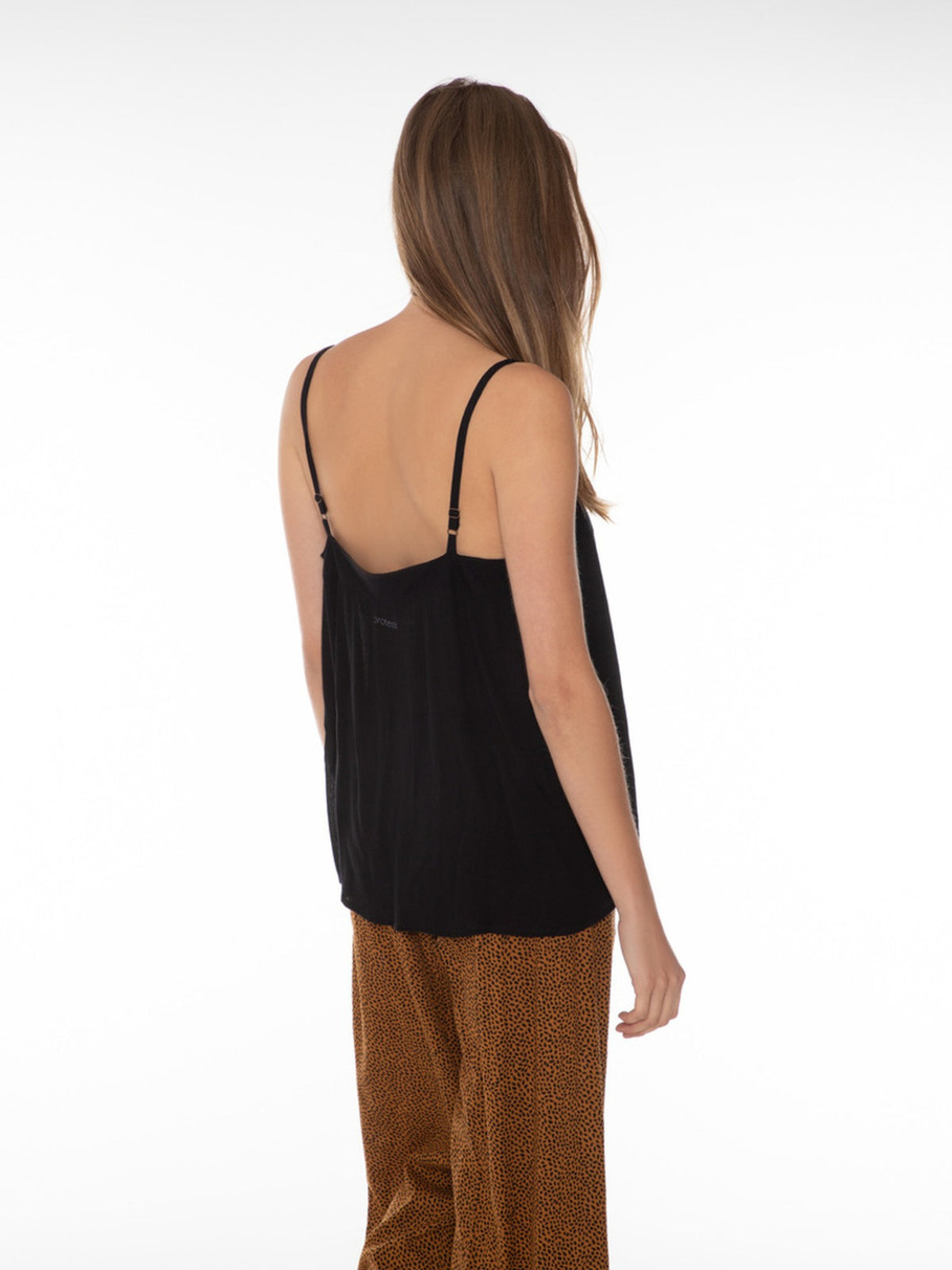 PROTEST NEW 21 spaghetti top | True Black