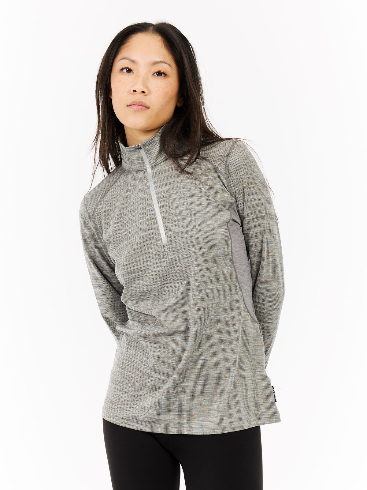 PROTEST PRTSENNA 1/4 Zip Top | Dark Grey Melee