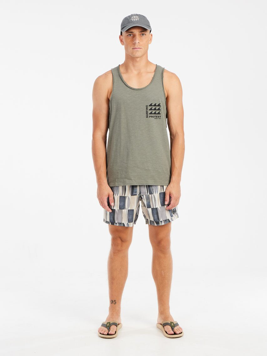 PROTEST PRTDany Singlet | Soil Grey