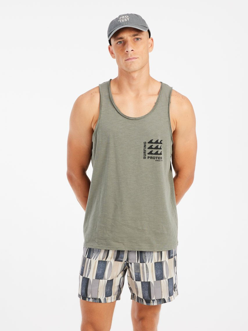 PROTEST PRTDany Singlet | Soil Grey