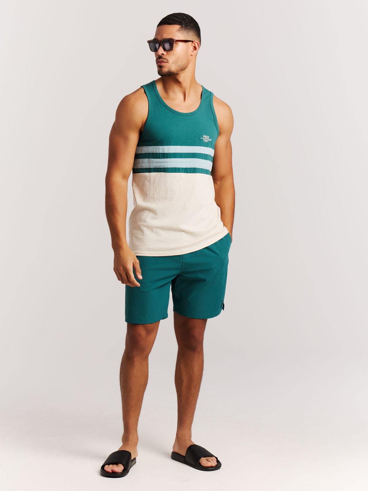 PROTEST PRTIspa Singlets | Dark Teal