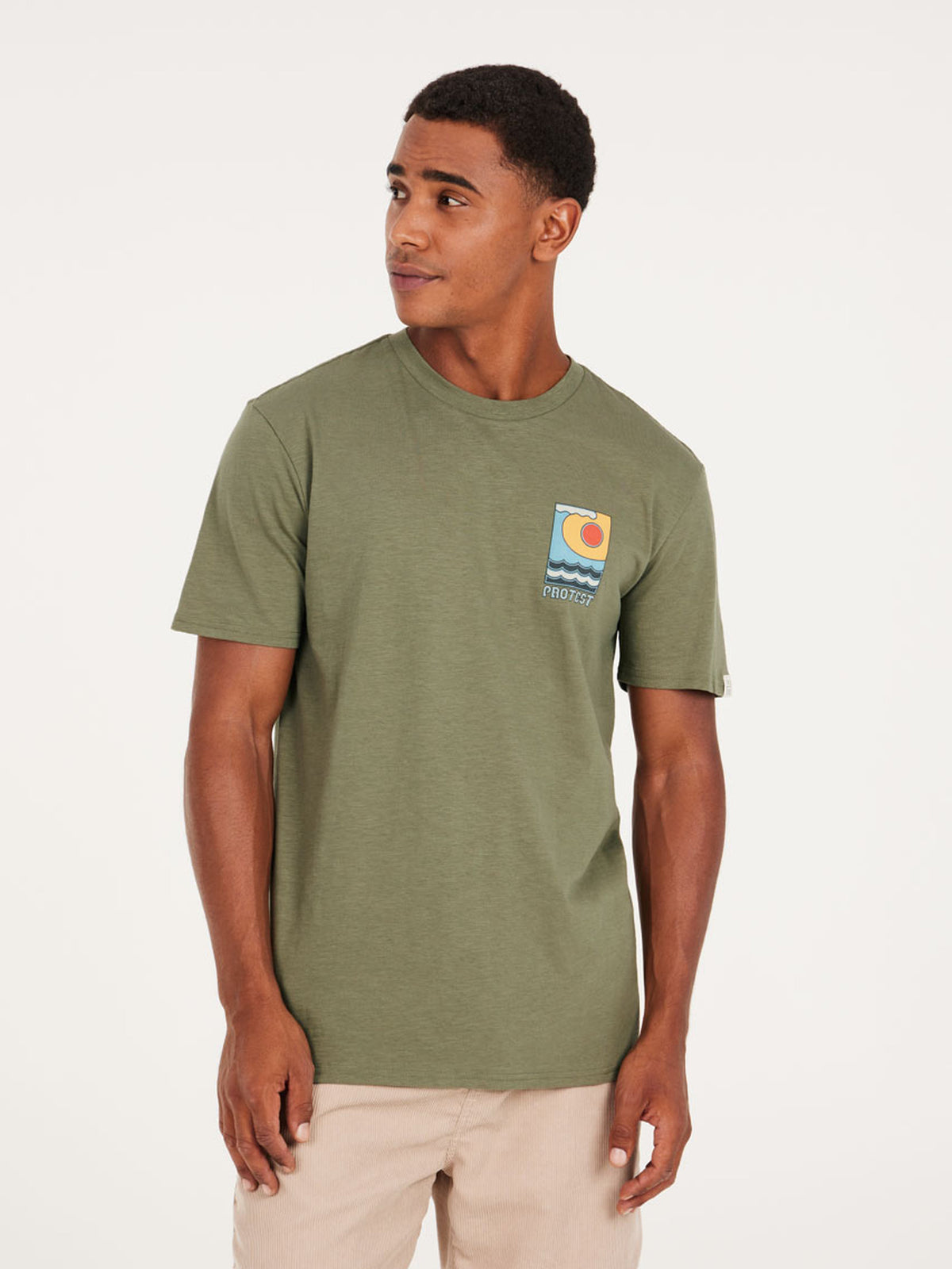 PROTEST PRTRUDGE t-shirt | Artichoke green