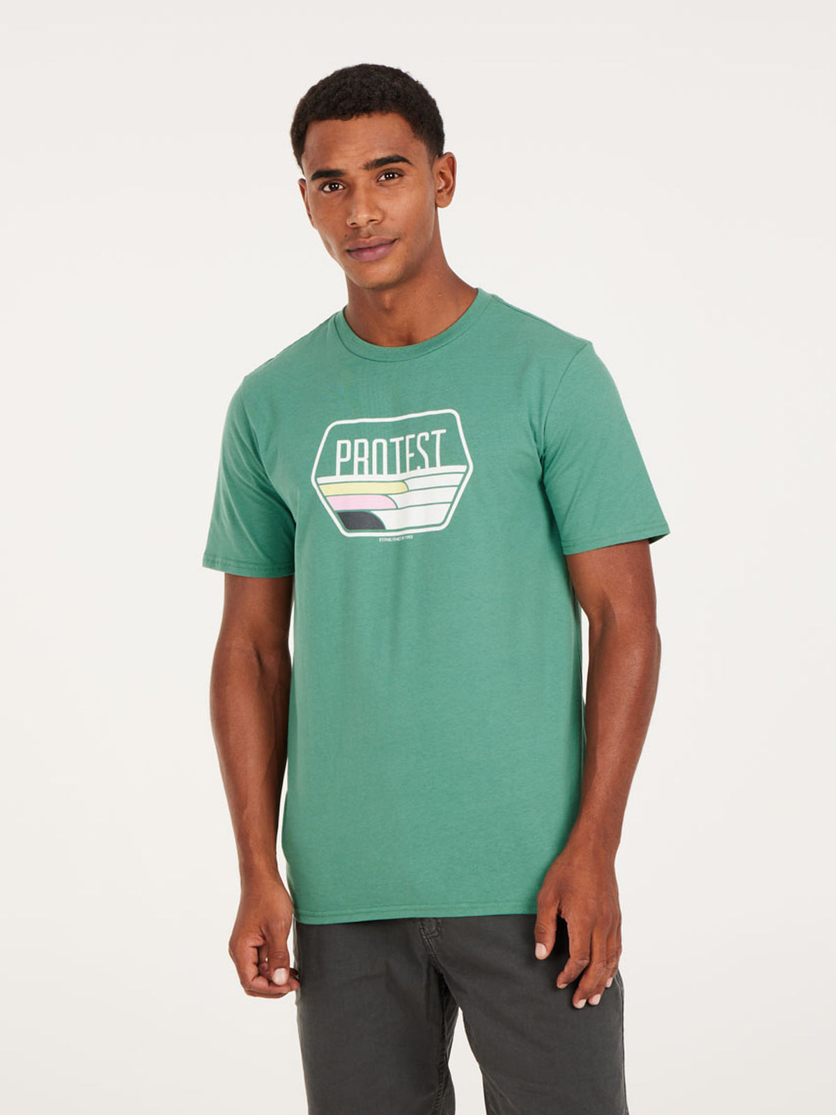 PROTEST PRTSTAN t-shirt | Frosty Green