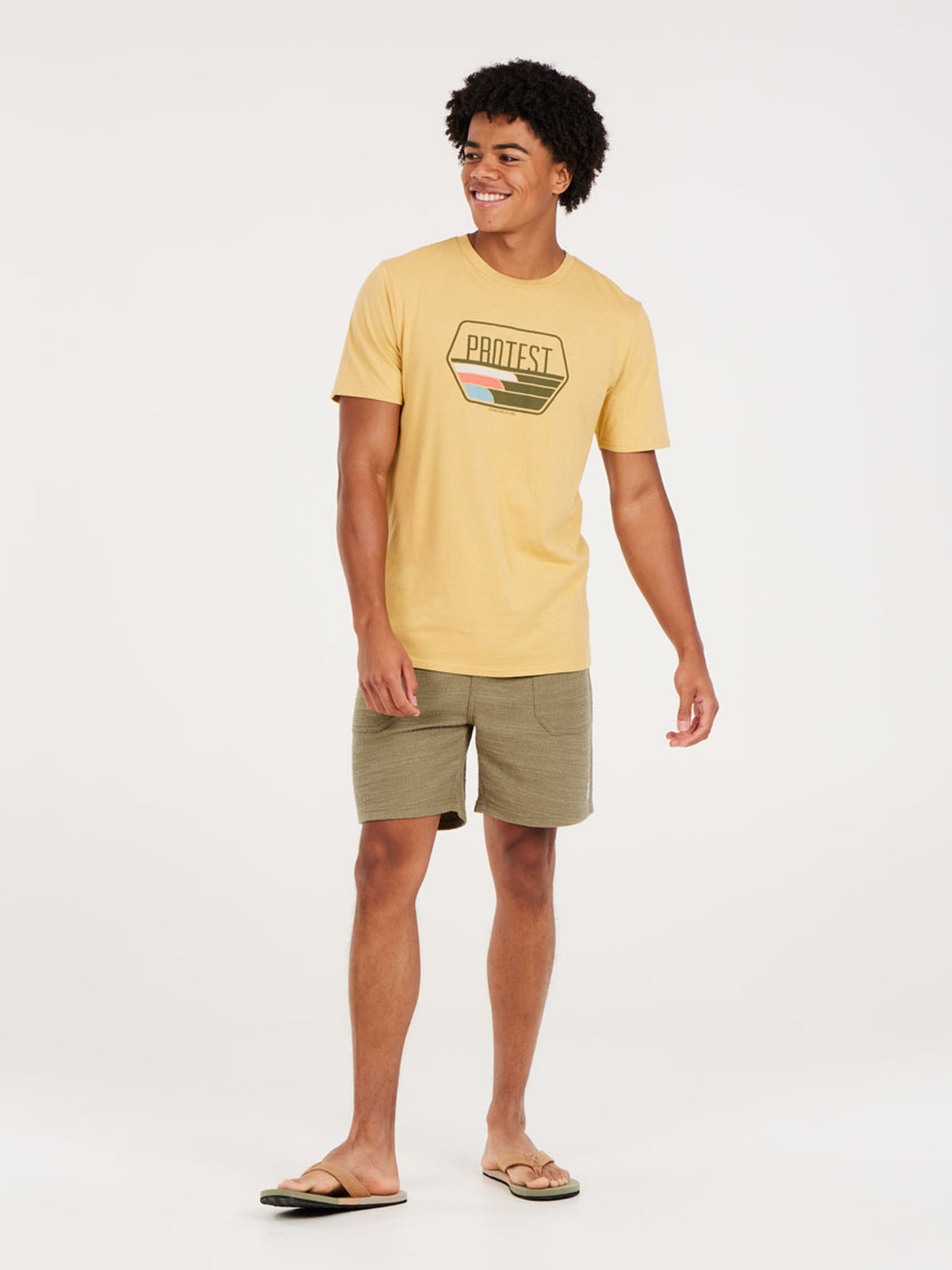 PROTEST PRTSTAN t-shirt | ButterYellow