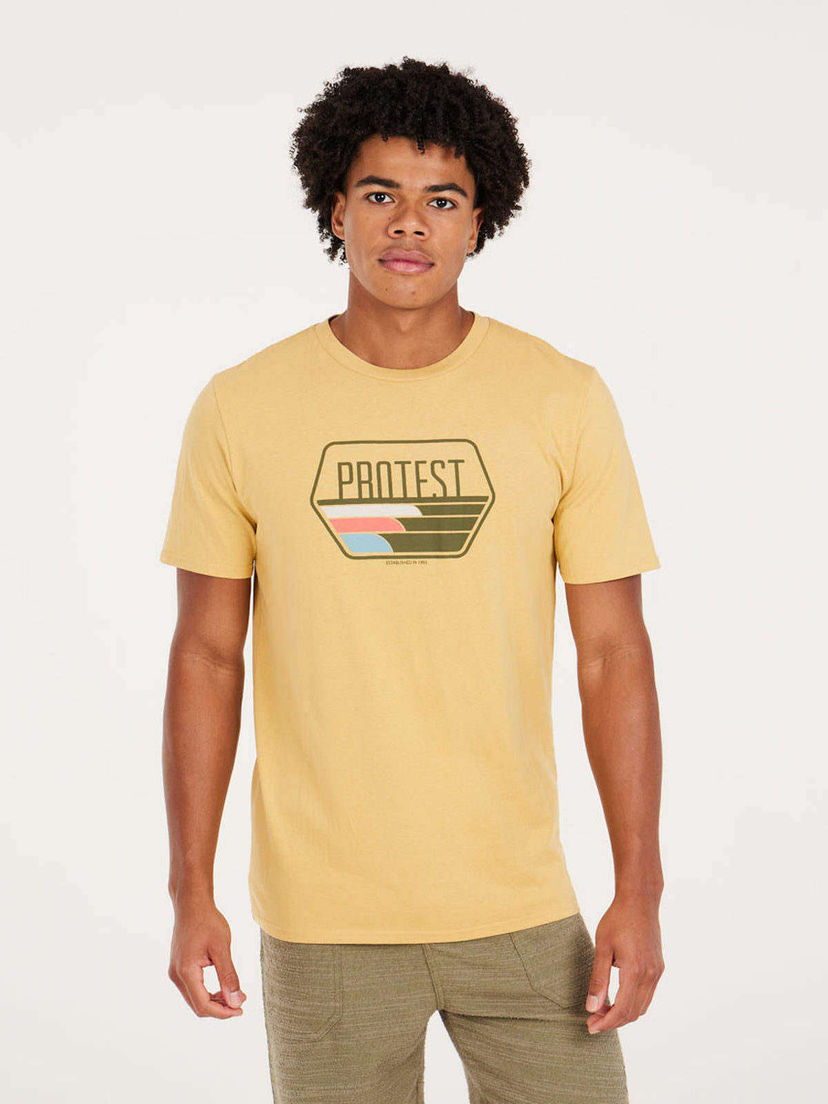 PROTEST PRTSTAN t-shirt | ButterYellow
