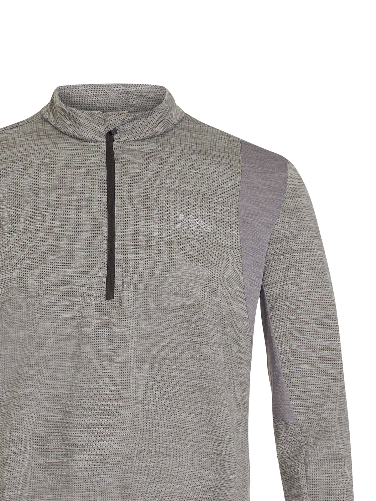 PROTEST PRTSTRAYED 1/4 Zip Top | Dark Grey Melee