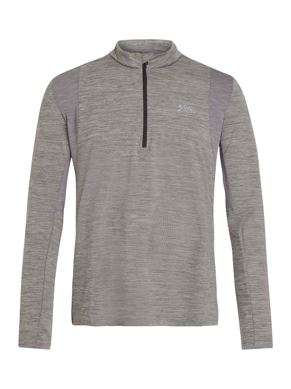 PROTEST PRTSTRAYED 1/4 Zip Top | Dark Grey Melee