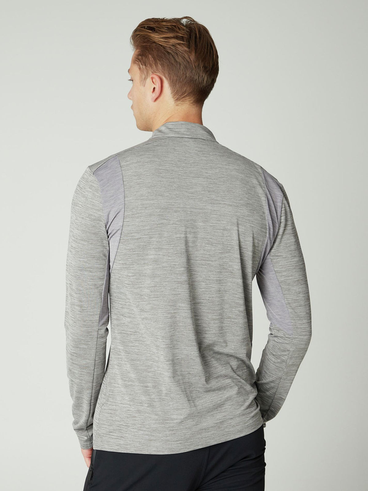PROTEST PRTSTRAYED 1/4 Zip Top | Dark Grey Melee