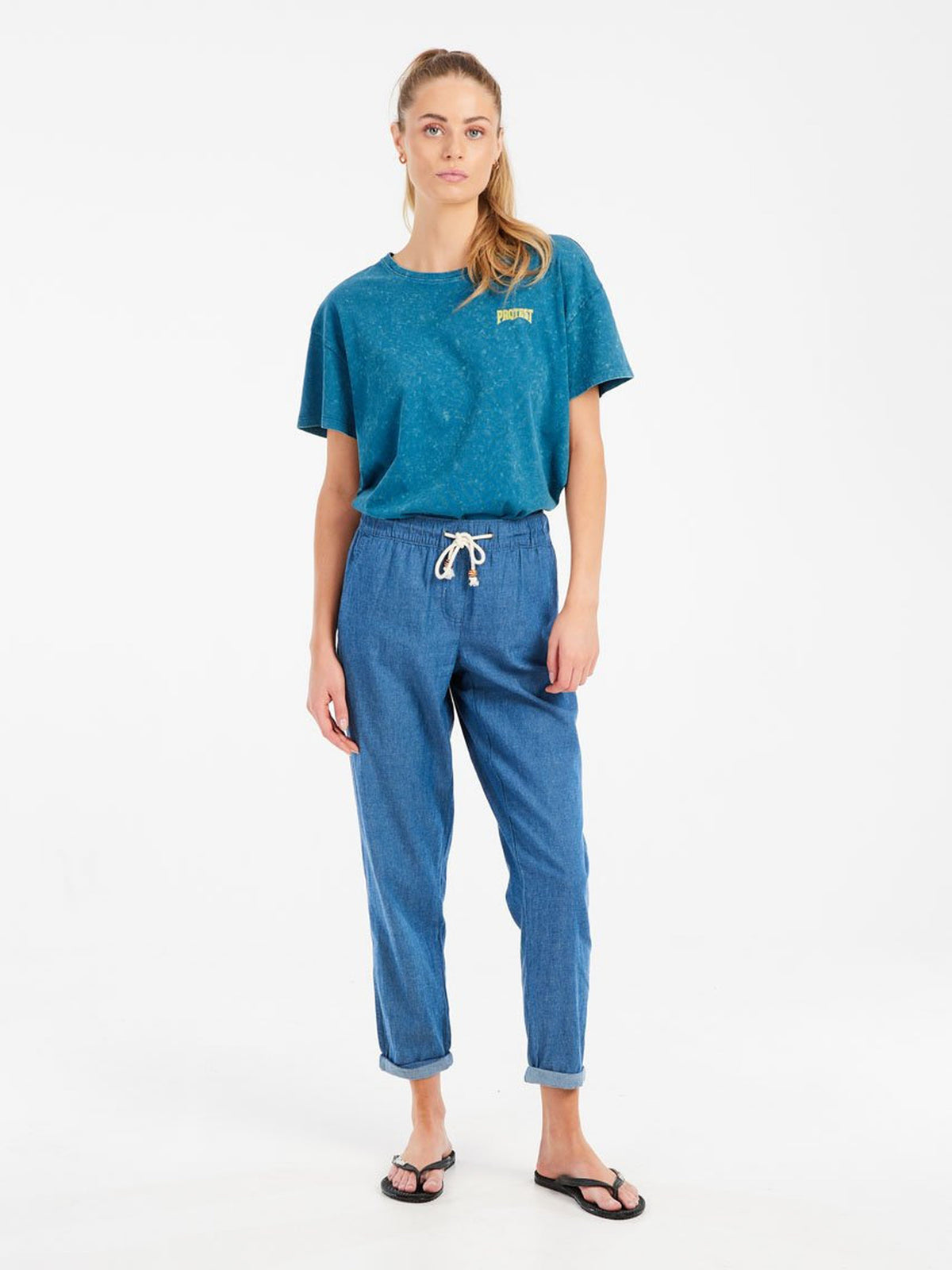 PROTEST PRTAlpha T-shirts & Tops | Surfing Blue