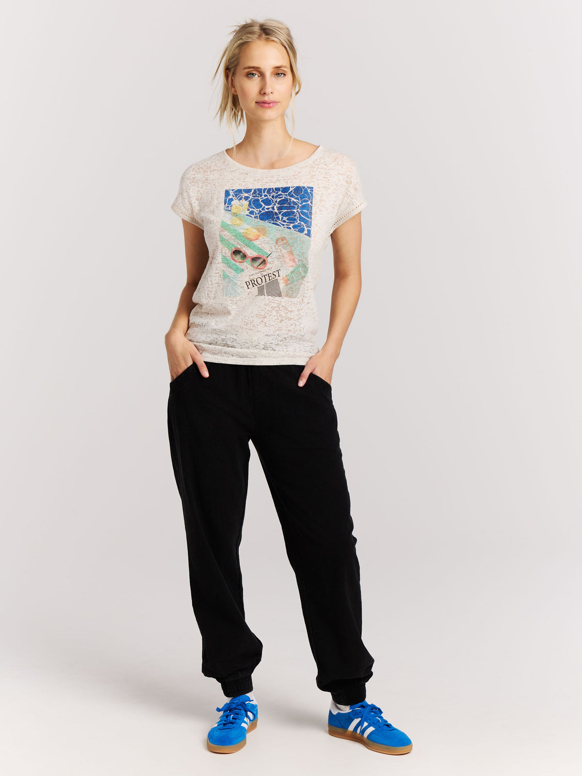 PROTEST PRTElles Tees Shortsleeve | Gladio Blue