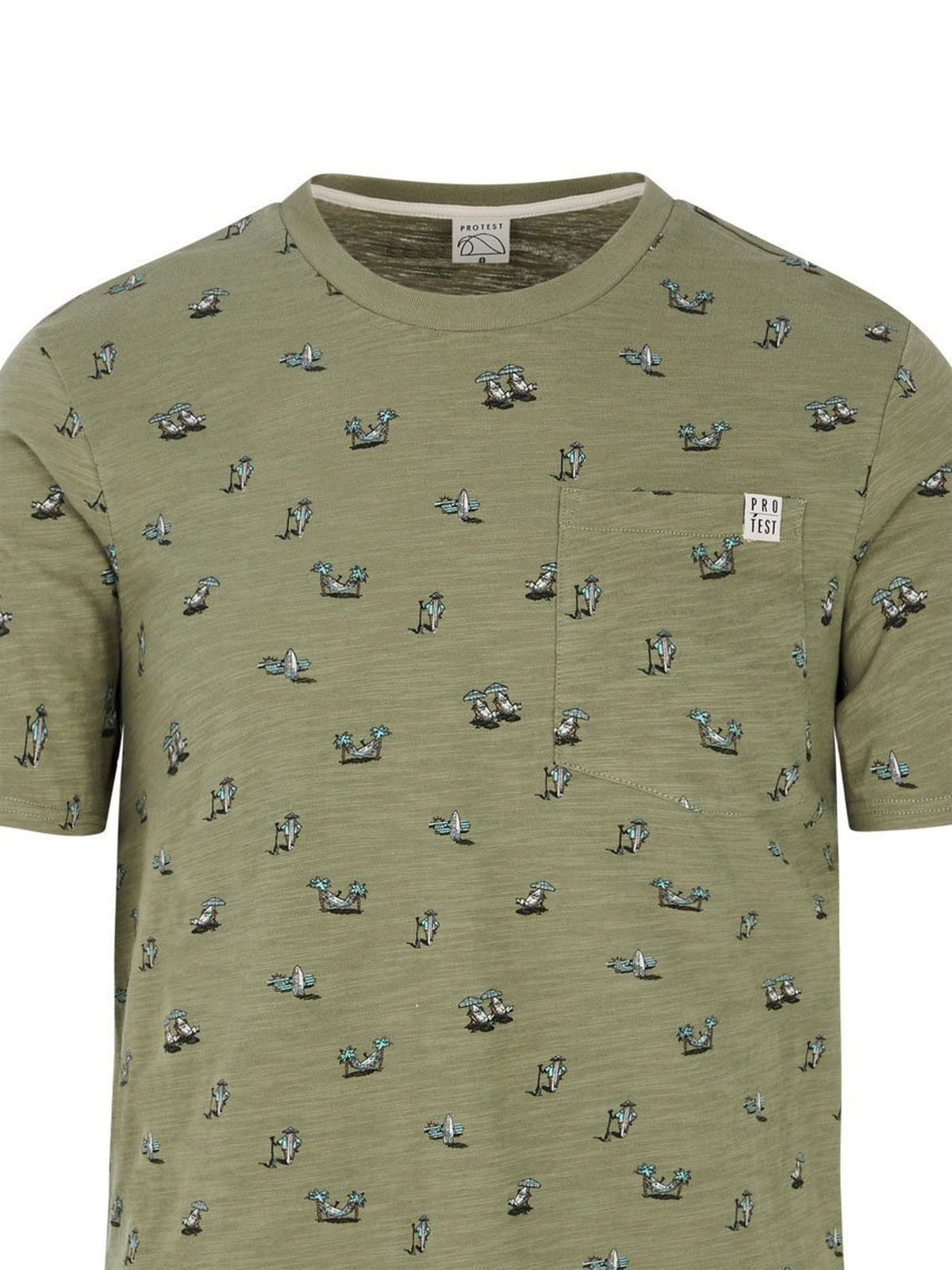 PROTEST PRTElston T-shirts & Polos | Artichoke green