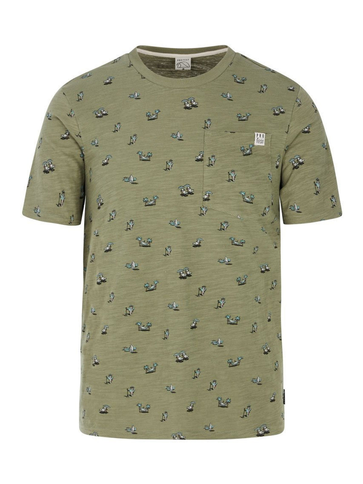 PROTEST PRTElston T-shirts & Polos | Artichoke green