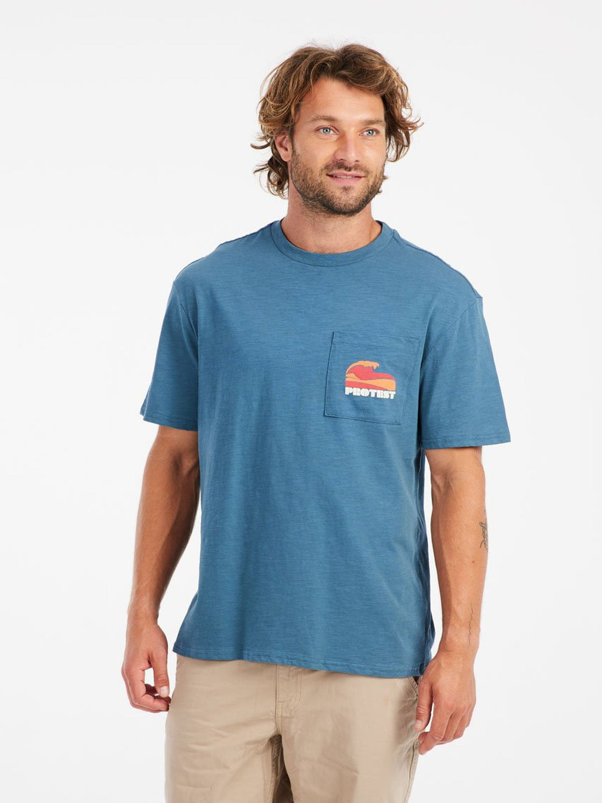 PROTEST PRTJake T-shirts & Polos | Raku Blue