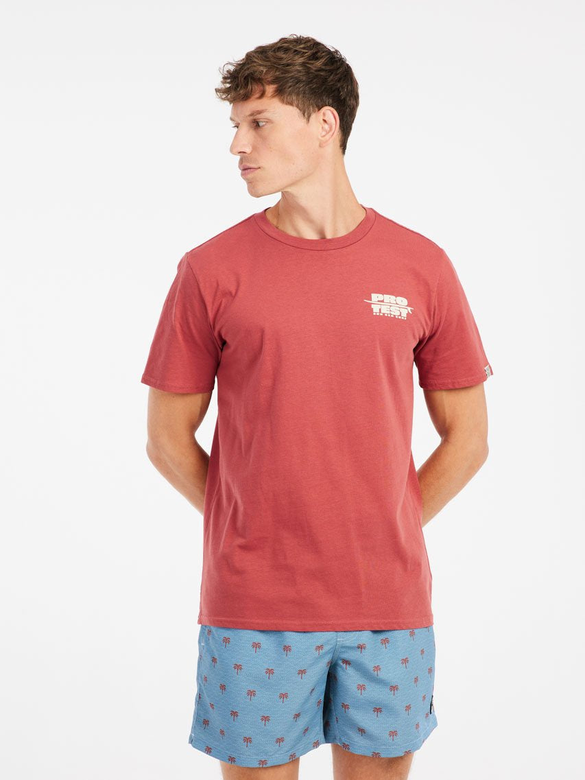 PROTEST PRTBaio T-Shirt | Brick Red