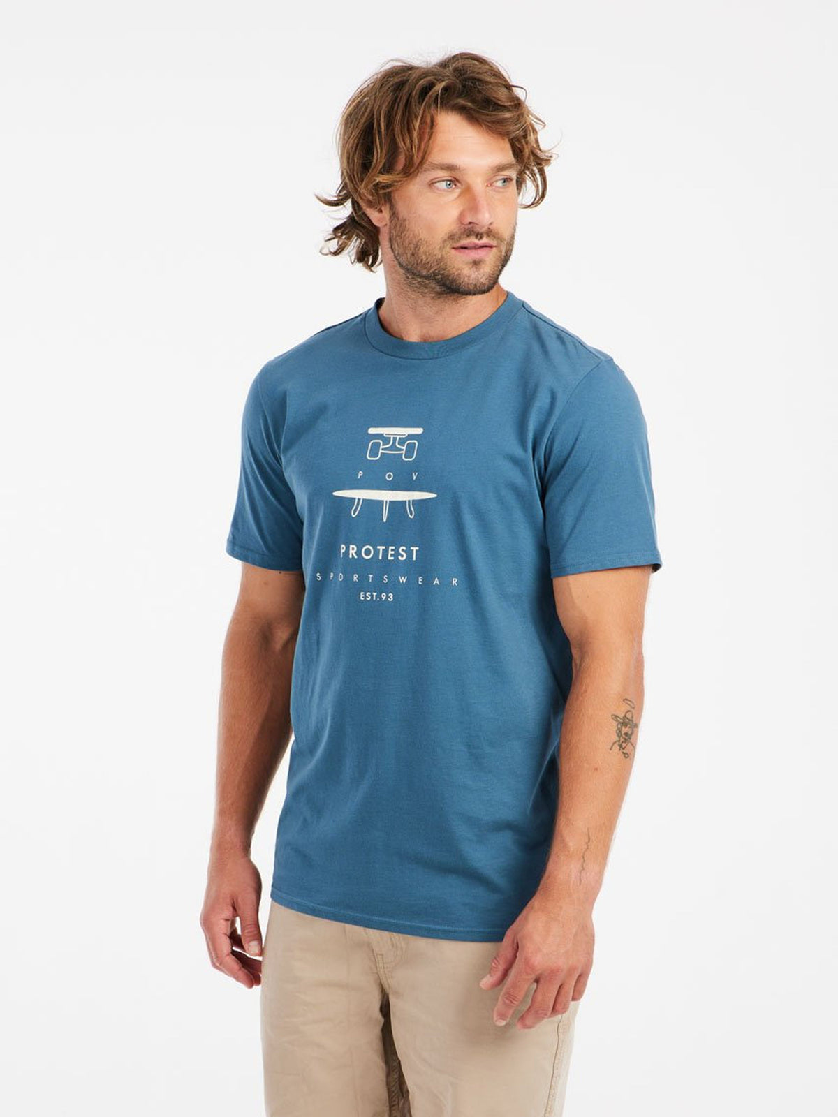 PROTEST PRTAndros T-shirts & Polos | Raku Blue