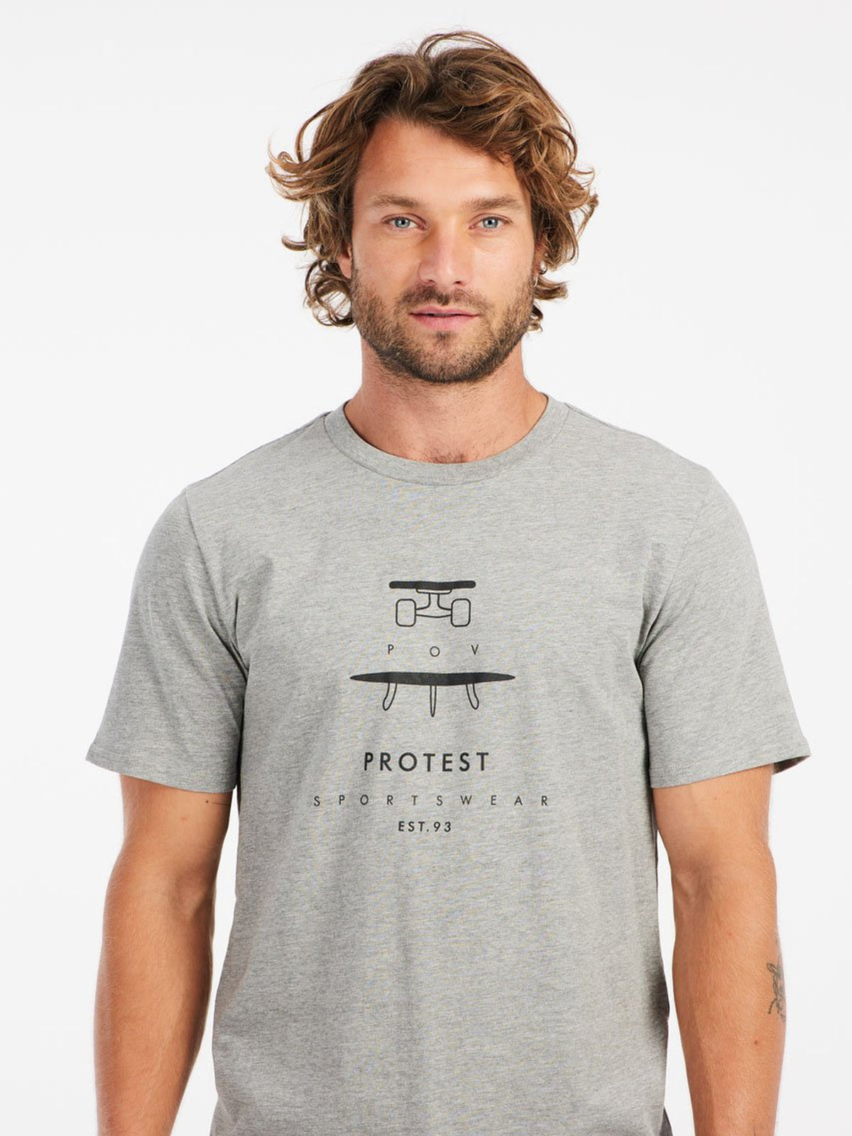 PROTEST PRTAndros T-shirts & Polos | Dark Grey Melee