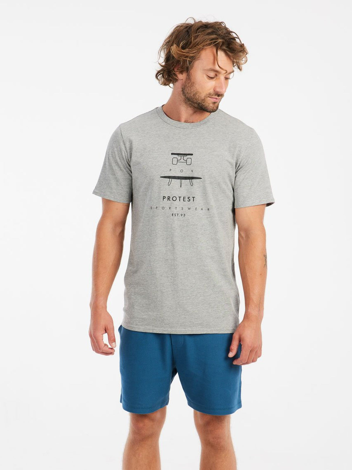 PROTEST PRTAndros T-shirts & Polos | Dark Grey Melee