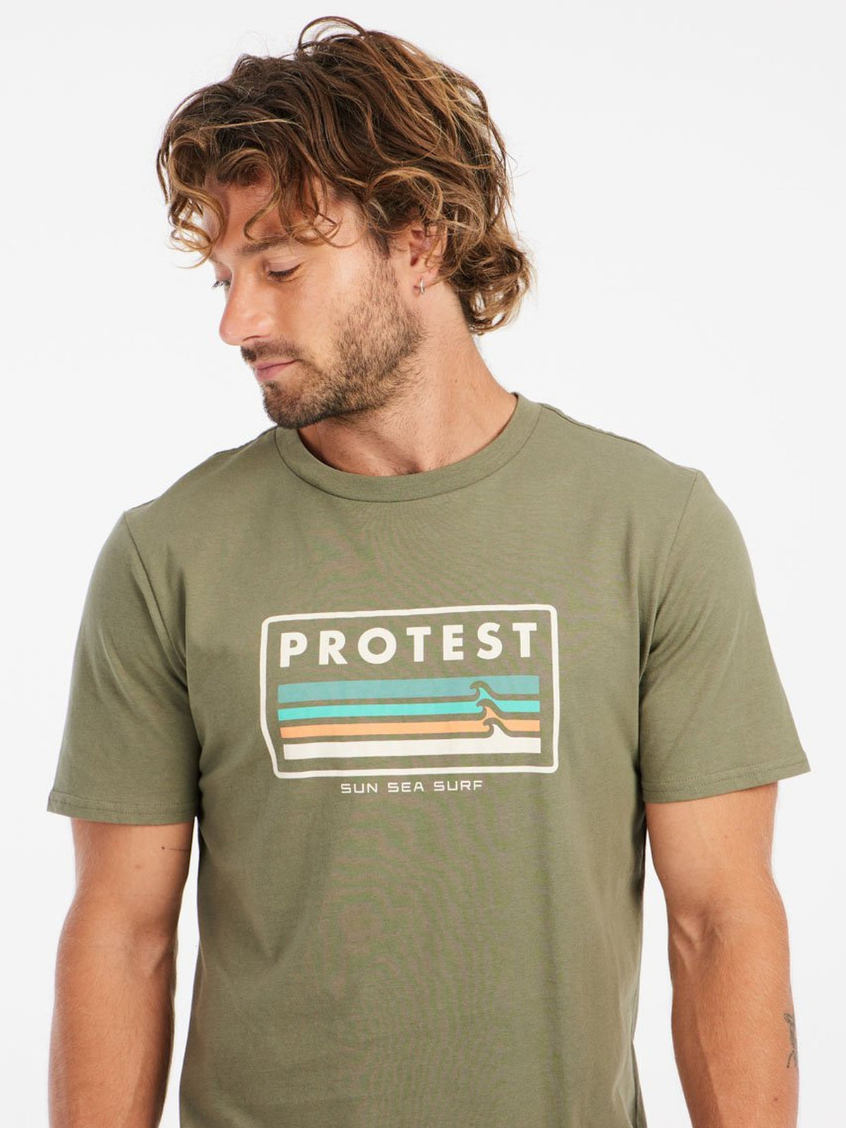 PROTEST PRTBarn T-shirts & Polos | Artichoke green