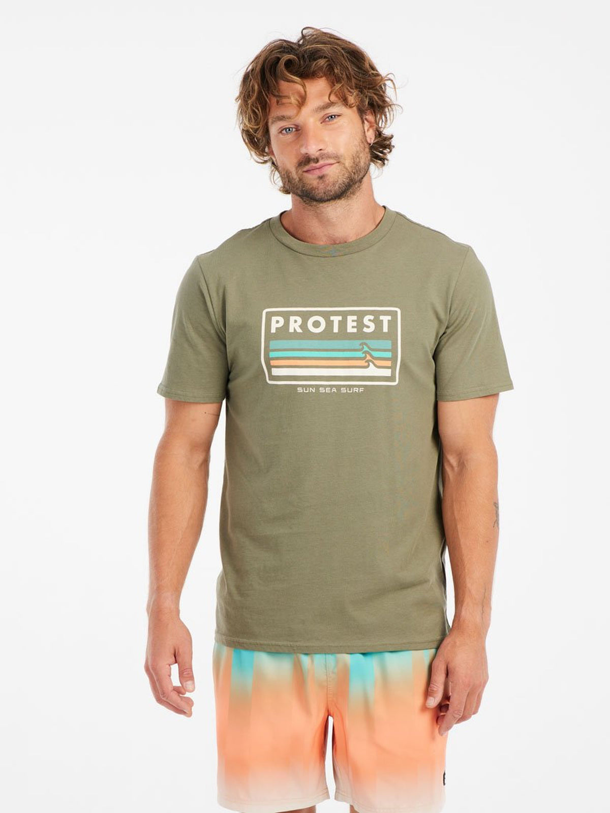 PROTEST PRTBarn T-shirts & Polos | Artichoke green