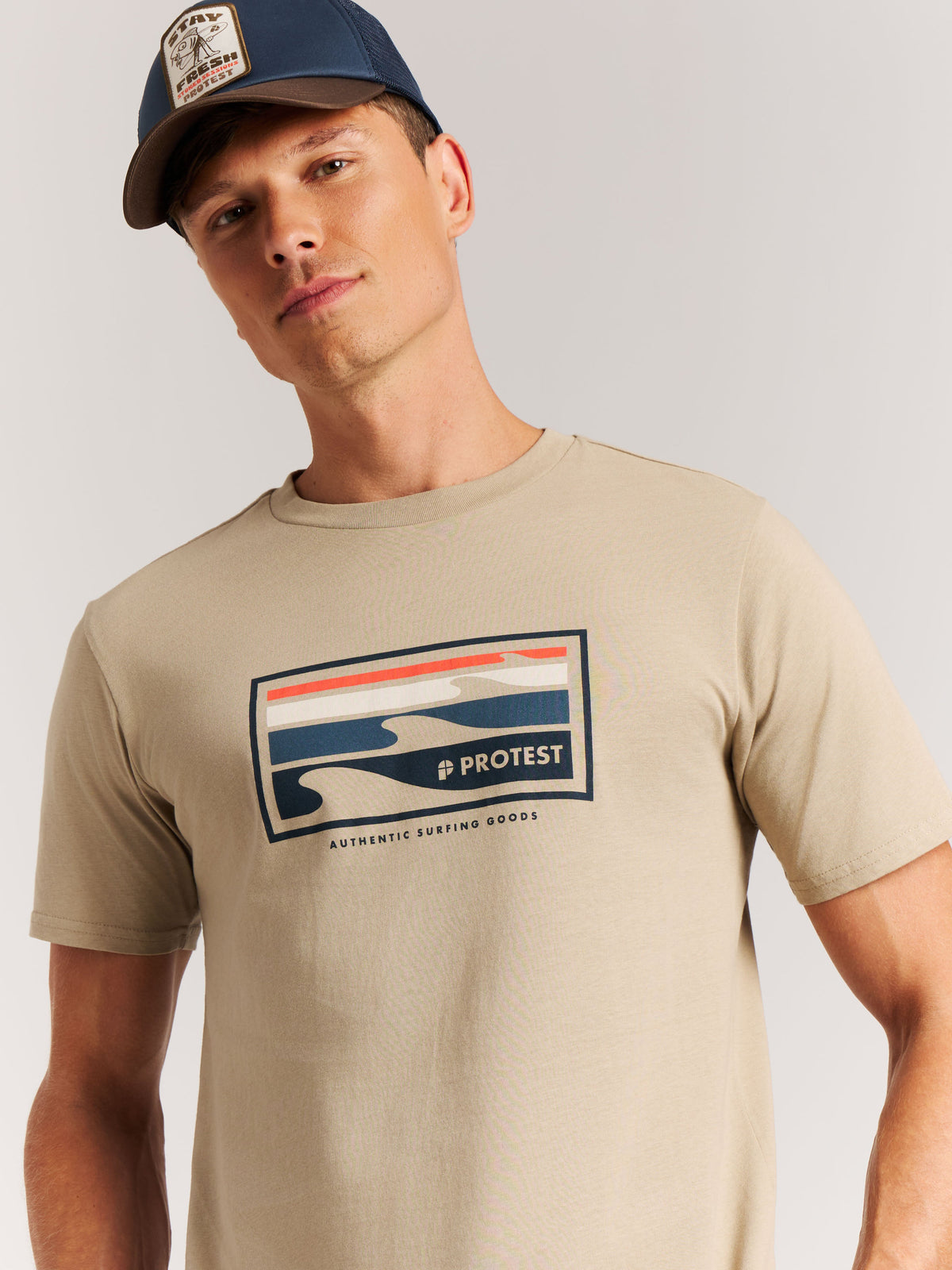 PROTEST PRTHanwell Tees Shortsleeve | BambooBeige